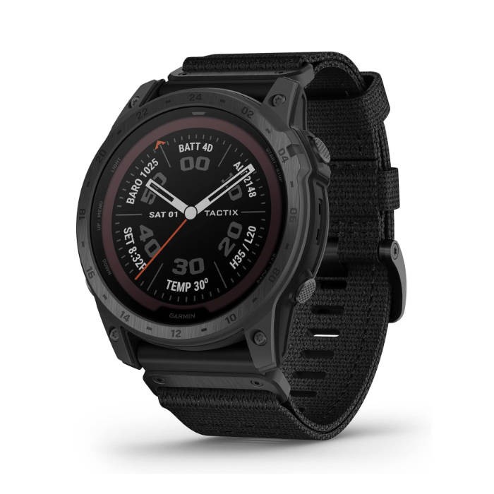 Garmin tactix 7, Pro Edition, Ruggedly Built Tactical GPS Watch with Solar Charging Capabilities and Nylon Band