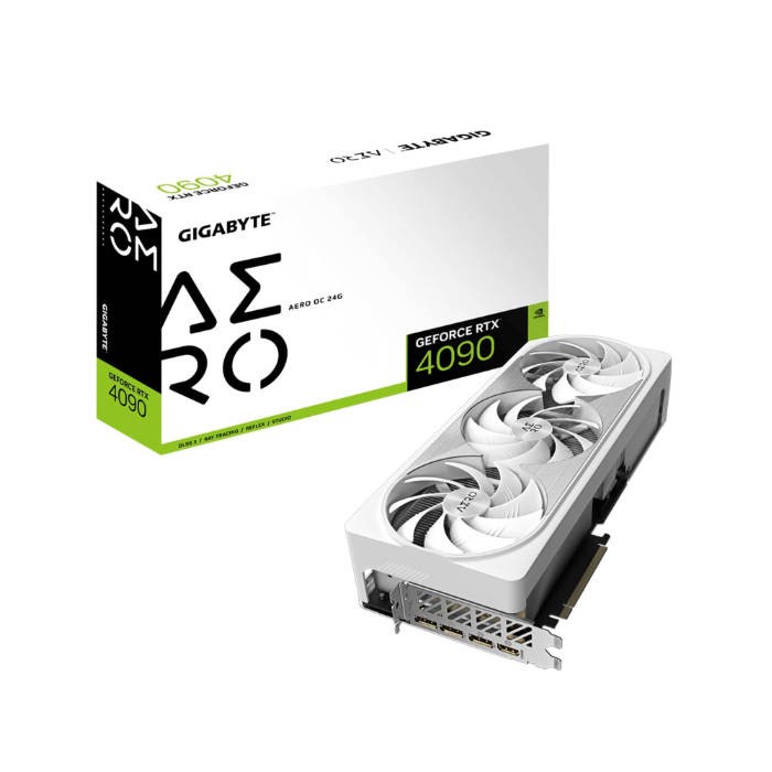 GIGABYTE GV-N4090AERO OC-24GD GeForce RTX 4090 AERO OC 24G Graphics Card, 3X WINDFORCE Fans, 24GB 384-bit GDDR6X, Video Card