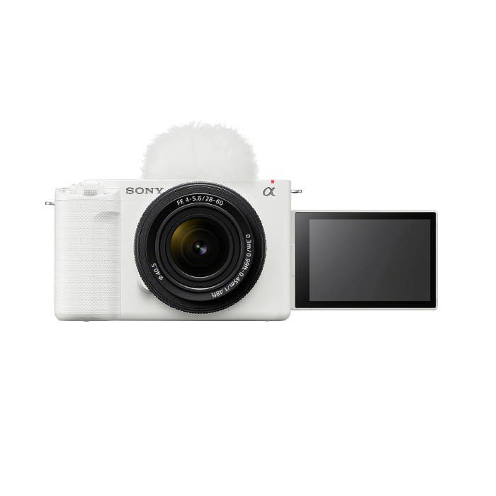 Sony Alpha ZV-E1 Full-Frame Interchangeable Lens Mirrorless Vlog Camera with 28-60mm Lens - White Body
