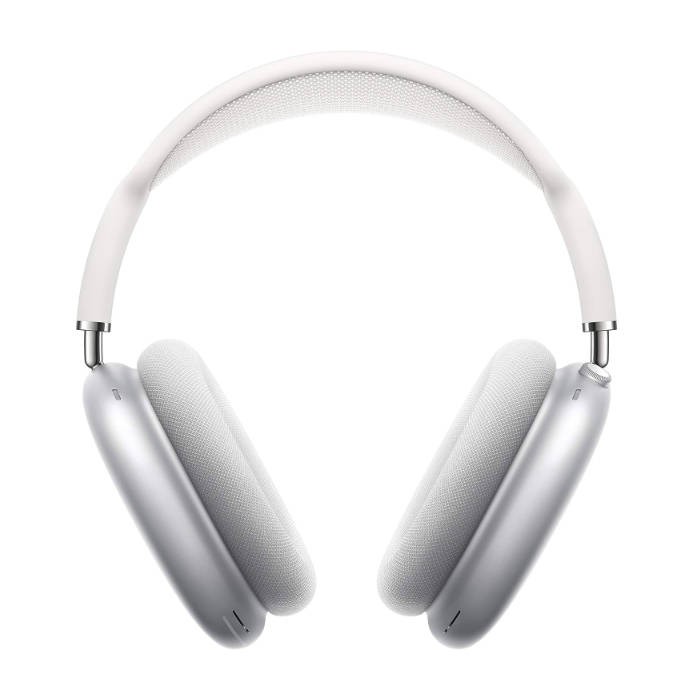 Apple AirPods Max Wireless Over-Ear Headphones, Active Noise Cancelling, Transparency Mode, Personalized Spatial Audio, Dolby Atmos, Bluetooth Headphones for iPhone – Silver