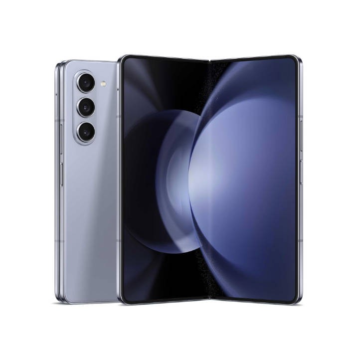 SAMSUNG Galaxy Z Fold5 AI Phone, 512GB Unlocked Android Smartphone, Big 7.6” Screen for Streaming, Gaming, Dual App View, One-Hand Control, Hands-Free Use, US Version, 2023, Icy Blue
