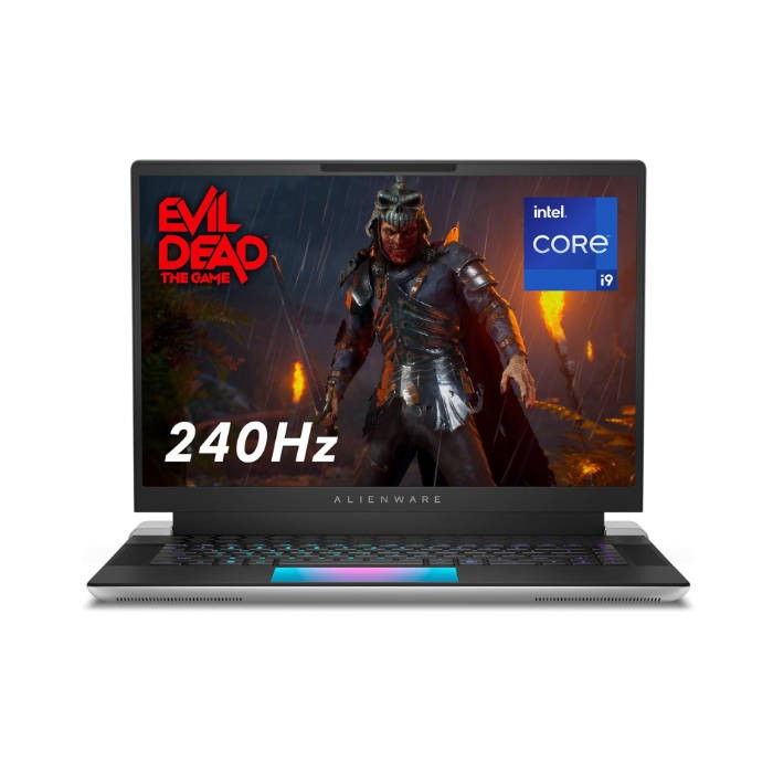 Alienware X16 R1 Gaming Laptop - 16-inch QHD+ 240Hz Display, Intel Core i9-13900HK, 32GB LPDDR5 RAM, 1TB SSD, NVIDIA GeForce RTX 4080 12GB GDDR6, Windows 11 Home - Lunar Silver