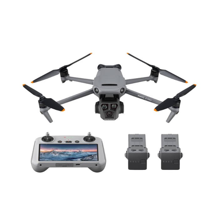 DJI Mavic 3 Pro Fly More Combo with DJI RC, Flagship Triple-Camera Drone with 4/3 CMOS Hasselblad Camera, 15km Video Transmission, 3 Batteries, Charging Hub, FAA Remote ID Compliant